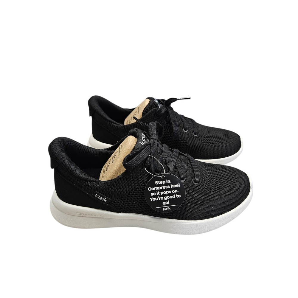 Kizik Lima 2 Sneakers Womens 7 Black Hands Free‎ Slip On Athletic Walking Shoes